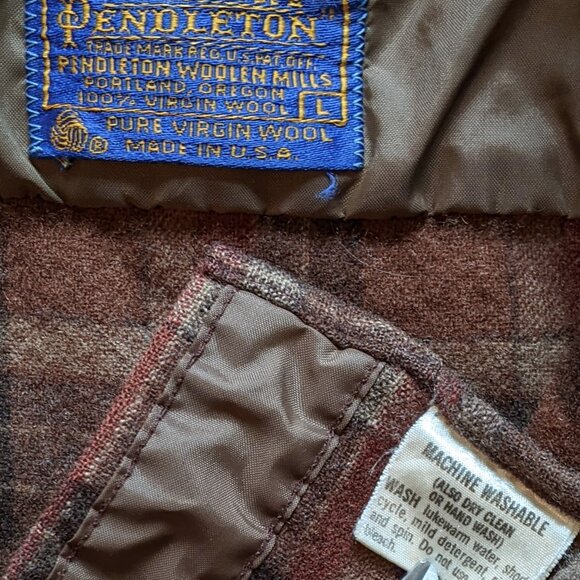 Pendleton Vintage Plaid Wool Button-Up Shirt - Picture 3 of 6